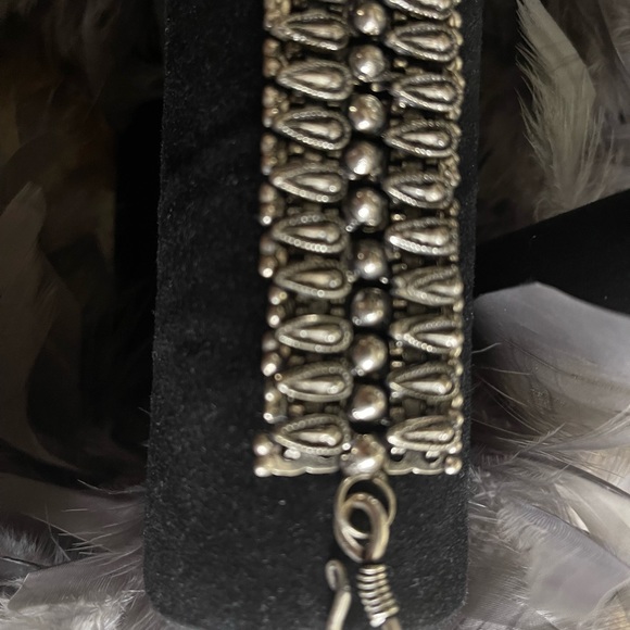 Silver tone vintage bracelet 7,5” - Picture 3 of 6